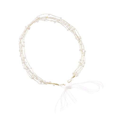 CLISPEED Handgefertigtes Handgewebtes Perlen Haarband für Damen Eleganter Brautschmuck und Festlicher Haarschmuck Geeignet für Hochzeiten Fotoshootings und Besondere Anlässe CLISPEED Handgefertigtes Handgewebtes Perlen Haarband für Damen Eleganter Brautschmuck und Festlicher Haarschmuck Geeignet für Hochzeiten Fotoshootings und Besondere Anlässe von CLISPEED