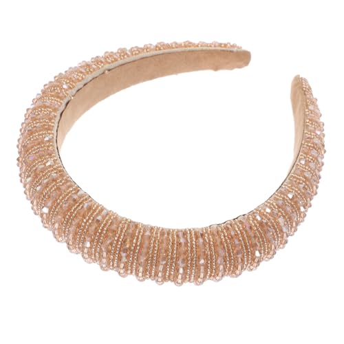CLISPEED Handgefertigtes Perlen Haarband Damen Filigranes Haarschmuck Accessoire Eleganter Haarreif für Frauen und Mädchen Geeignet für Festliche Anlässe und Alltag Zart und Bequem zu von CLISPEED