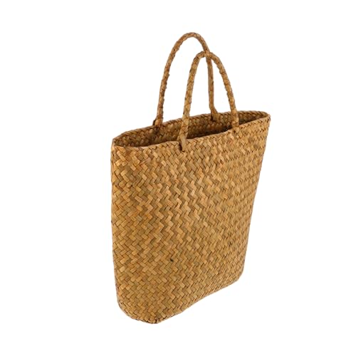 CLISPEED Handgewebte Korbtasche für Damen Rustikale Geflochtene Umhängetasche im Boho für Sommerabenteuer Leicht mit Traditionellem Ethno Design Freizeit Reisen CLISPEED Handgewebte Korbtasche für Damen Rustikale Geflochtene Umhängetasche im Boho für Sommerabenteuer Leicht mit Traditionellem Ethno Design Freizeit Reisen von CLISPEED