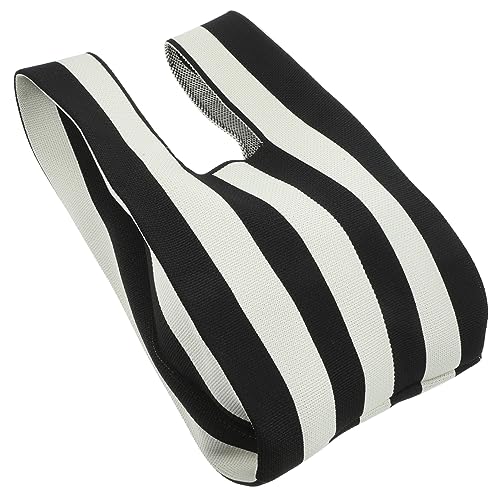 CLISPEED Handtasche Damen Vielseitige Gehäkelte Tragetasche Gestreift Modisch für Freizeit Strand Alltag und Geschenkidee von CLISPEED