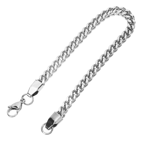 CLISPEED Herren Edelstahl Armband Gliederkette Robust Langlebig Modisch Charm Armband Für Alltag Und von CLISPEED