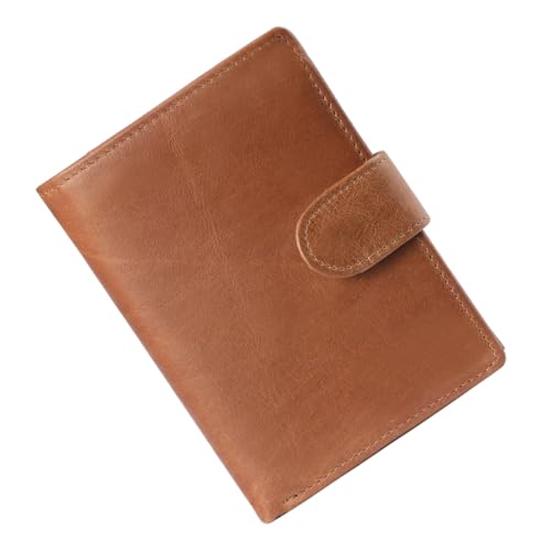 CLISPEED Herren Geldbörse aus Echtem Material Vintage RFID Schutz Multifunktionaler Kartenhalter mit Münzfach Leichtbraun Portabel für Alltag und CLISPEED Herren Geldbörse aus Echtem Material Vintage RFID Schutz Multifunktionaler Kartenhalter mit Münzfach Leichtbraun Portabel für Alltag und von CLISPEED