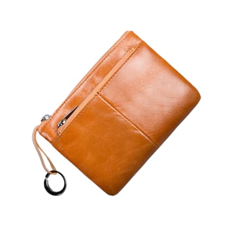 CLISPEED Herren Geldbörse aus echtem Material Kompakt und Vielseitig mit Münzfach und Kartenhalter Leichte Kurzform Brieftasche für Stilbewusste Männer Praktische Handtaschen Alternative von CLISPEED