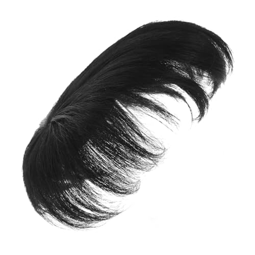 CLISPEED Herren Haarersatz Toupee mit Clip Schnelle Installation Volumensteigerung für Dünnes Haar Komfortabler Sitz Natürliche Abdeckung bei Haarausfall Täglicher Gebrauch von CLISPEED