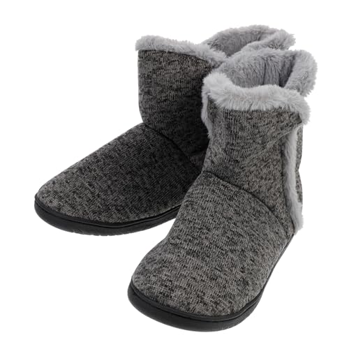 CLISPEED Herren Winter Hausschuhe Rutschfeste Weiche Baumwollpantoffeln mit Flacher Sohle Warme Strapazierfähige Indoor Boots für Kalte Tage Komfortable Wintertrends von CLISPEED