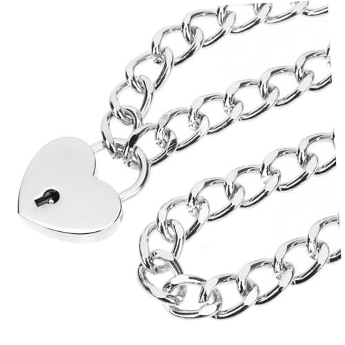 CLISPEED Herz schloss Halskette mit Anhänger Leichter Love Padlock Choker für Damen und Herren Geschenk für Geeignet für Partys Hochzeit Alltag und Besondere Anlässe CLISPEED Herz schloss Halskette mit Anhänger Leichter Love Padlock Choker für Damen und Herren Geschenk für Geeignet für Partys Hochzeit Alltag und Besondere Anlässe von CLISPEED