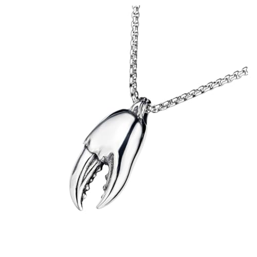 CLISPEED Hip Hop Halskette Herren Crab Claw Anhänger Kreative Unisex Modeschmuck von CLISPEED