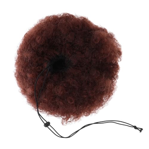 CLISPEED Hitzebeständige Faserperücke Cosplay Kurze Lockige Afro Lockenperücken Damenperücken Kurze Lockige Perücken Afro Perücken Für Frauen von CLISPEED
