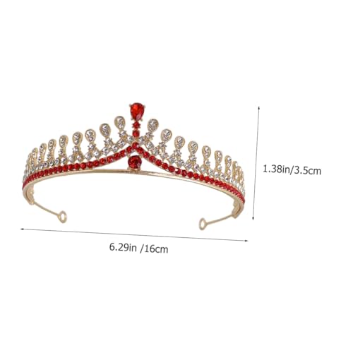 CLISPEED Hochzeit Tiara Damen Haarschmuck Strass Krone Braut Party Geburtstagsfeier Elegant Langlebig von CLISPEED