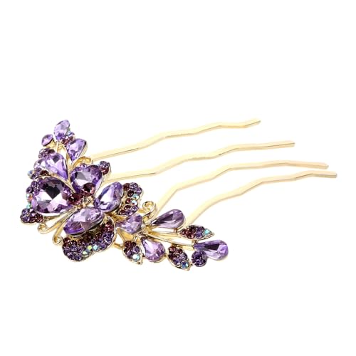 CLISPEED Hochzeits Haarkamm mit Strasssteinen Zahn Haarspange für Frauen Funkelnde Accessoires für Braut und Brautjungfern Vielseitiger Haarschmuck für Frisuren von CLISPEED