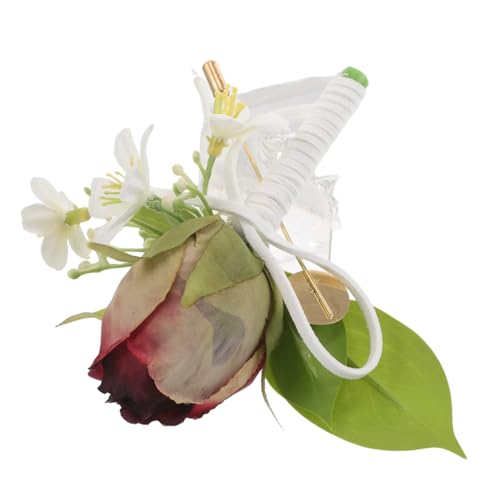 CLISPEED Hochzeitscorsage Blumencorsage Schultercorsagen Für Die Hochzeit Damen Kunstblumencorsage Hochzeitscorsage Modische Corsage Broschen Hochzeitsboutonniere Für Männer von CLISPEED