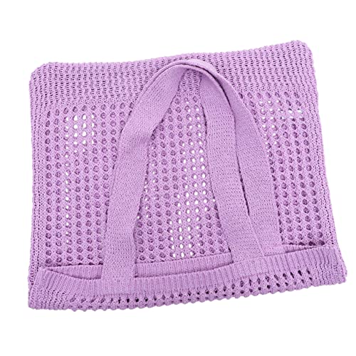 CLISPEED Hollow out Design Damen Schultertasche Gestrickte Tragetasche Violett für Schule Reisen und Alltag Großzügiger Stauraum für Persönliche Gegenstände CLISPEED Hollow out Design Damen Schultertasche Gestrickte Tragetasche Violett für Schule Reisen und Alltag Großzügiger Stauraum für Persönliche Gegenstände von CLISPEED