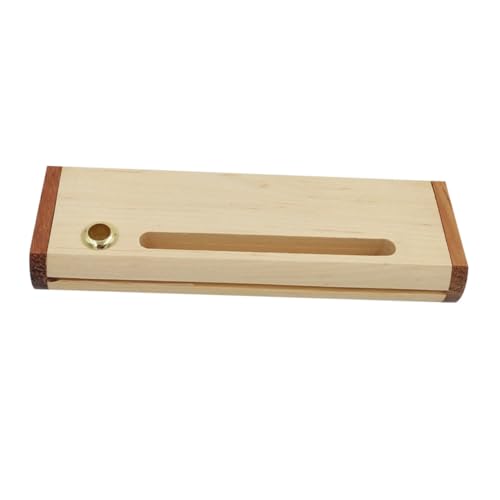 CLISPEED Holz Stiftebox Retro Design Kompakte Pen Box aus Holz Schreibwaren Organizer für Büro und Schule Multifunktional Praktisch und Strapazierfähig Beige von CLISPEED