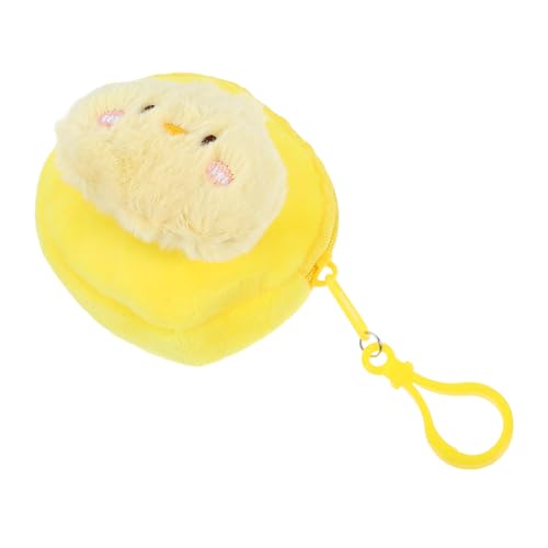 CLISPEED Süße Mini Hühner-geldbörse Für Junge Mädchen Plüsch-münzbeutel Mit Niedlichem Cartoon-Design Praktische Aufbewahrungstasche Für Kleingeld Und Kopfhörer Für Osterfest Und Schüler Tr von CLISPEED