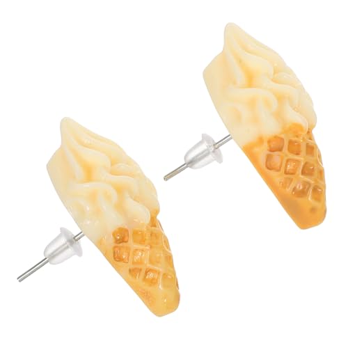CLISPEED Ice Ohrstecker Damen Niedliche Eisförmige Ohrstecker Schmuck Sommergeburtstag Hochzeit Party Accessoire Mädchen von CLISPEED