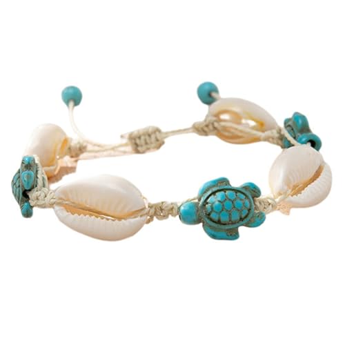 CLISPEED Inspirierte Muschel Fußkettchen mit Schildkrötenanhänger Böhmisches Knöchelschmuck für Damen Perfektes Accessoire für Strandurlaub Sommeroutfits Stapelbar Elegant CLISPEED Inspirierte Muschel Fußkettchen mit Schildkrötenanhänger Böhmisches Knöchelschmuck für Damen Perfektes Accessoire für Strandurlaub Sommeroutfits Stapelbar Elegant von CLISPEED
