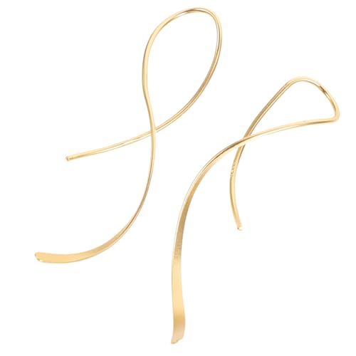 CLISPEED Irreguläre Geometrische Ohrhänger Damen Leichte Twisted Line Ohrringe Party Ohrstecker von CLISPEED