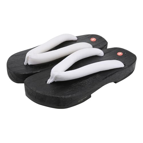 CLISPEED Japanische Herren Clogs Holzschuhe Sommer Slipper mit Flacher Sohle Atmungsaktiv Langlebig Modisch von CLISPEED