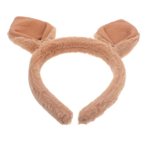 CLISPEED Känguru Ohren Haarreif Damen Leichtes Stirnband Tierohren Karneval Kostüm Zubehör für Party und Alltag von CLISPEED