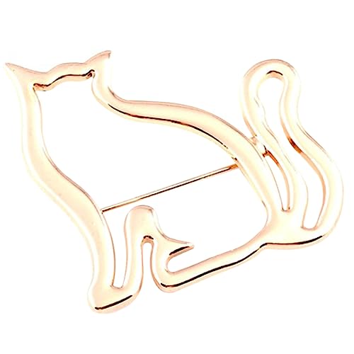 CLISPEED Katzenbrosche Anstecknadel Für Damen Hohles Design Langlebige Legierung Dekorative Hut Und Anzugnadel Für Kleidung Und Accessoires von CLISPEED