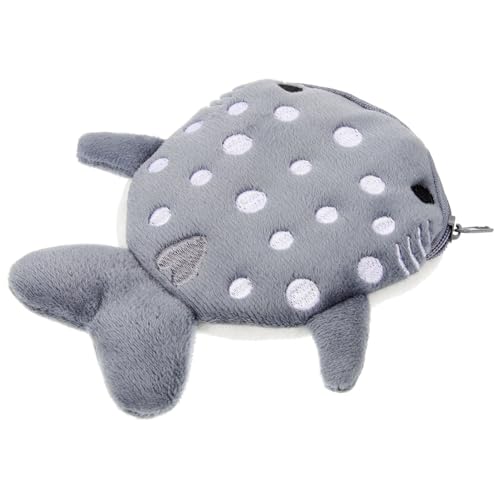 CLISPEED Kawaii Münzbeutel Plüsch Geldbörse mit Reißverschluss Süßes Accessoire für Schlüssel Münzen und Kleine Gegenstände für Frauen und Teenager von CLISPEED