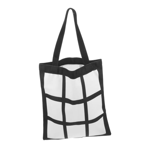 CLISPEED Klassische Stofftasche mit Griff Wiederverwendbar und Langlebig für Einkäufe und DIY Projekte Strapazierfähigem Material Sublimierbar für Designs von CLISPEED
