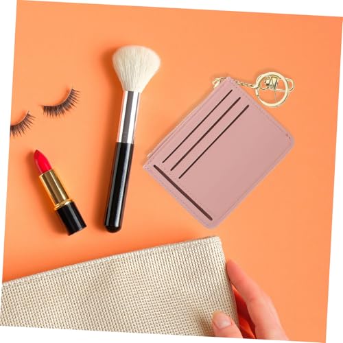 CLISPEED Kleine Damen Geldbörse mit Schlüsselanhänger Modische Mini Geldbeutel aus Langlebigem Material Vielseitig für Karten Münzen und Ausweise Schlichtes Design für Alltag und Reisen von CLISPEED