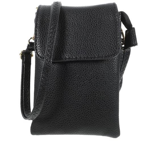 CLISPEED Kleine Handytasche Damen Vintage Schultertasche mit Mehreren Fächern Kompakte Umhängetasche Leichte Crossbody Tasche für Outdoor Shopping Reisen Tragbare Mini Telefon Geldbörse von CLISPEED