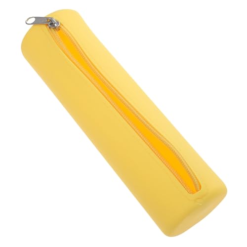 CLISPEED Kompakte Leichte Silikon Kosmetiktasche mit Reißverschluss Wasserabweisend als Make Up Pinsel Aufbewahrung und Reise Make Up Beutel für Unterwegs Praktisch für Damen und von CLISPEED