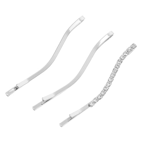 CLISPEED Koreanische Haarklammern Teilig Kleine Gebogene Strass Haarklammern aus Langlebiger Leichter Haarschmuck für Mädchen Asiatischer Stil Vintage Haarspangen Geeignet für Alltag und von CLISPEED