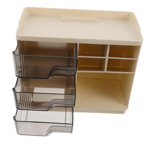 CLISPEED Kosmetik-aufbewahrungsbox Mit Desktop-organizer Für Hautpflege Und Schönheitsprodukte Schubladen-design Für Ordnung Und Staubschutz von CLISPEED