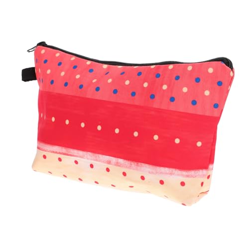 CLISPEED Kosmetiktasche Damen Bunt Gepunktet Leicht Tragbar Schminktasche Reise Kulturbeutel Multifunktional für Make up Toilettenartikel Organizer von CLISPEED