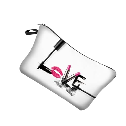 CLISPEED Kosmetiktasche Damen Polyester Schminktasche mit Reißverschluss Große Kapazität Makeup Pouch Langlebig Tragbar Organizer für Lippenstifte und Kosmetik für Reisen und Alltag von CLISPEED