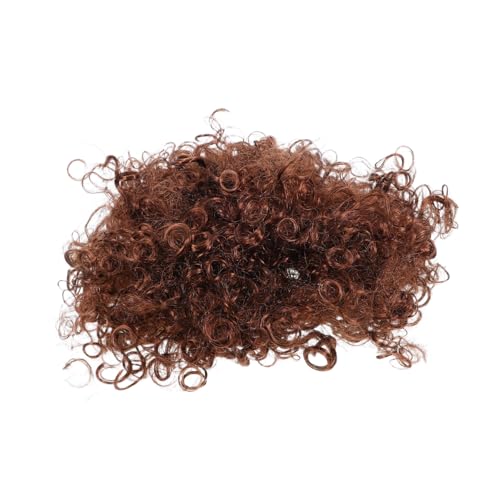 CLISPEED Braune Perücke Perücke Kostümperücke Frisur Cosplay Perückenhaar Perücken Echthaarperücke Halloweenperücke Maskerade Haarperücke von CLISPEED