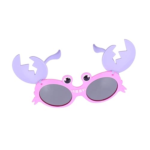 CLISPEED Krabben sonnenbrille Cosplay Partybrille Leicht und Robust Lustiges Fotoaccessoire für Mädchen und Jungen Geburtstagsfeier UV schutz Cartoon Design von CLISPEED