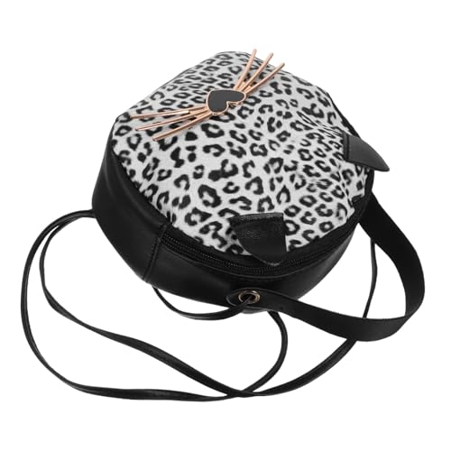 CLISPEED Kreative Kleine PU Umhängetasche mit Leopardenmuster Katzenohren für Reisen Freizeit Weiß CLISPEED Kreative Kleine PU Umhängetasche mit Leopardenmuster Katzenohren für Reisen Freizeit Weiß von CLISPEED