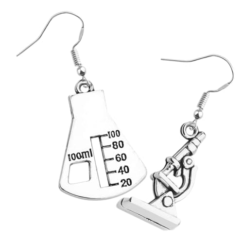 CLISPEED Kreative Mikroskop Ohrhänger für Damen Statement Ohrringe Baumelnde Wissenschaft Schmuck Hautfreundlich und für Alltag und Business von CLISPEED