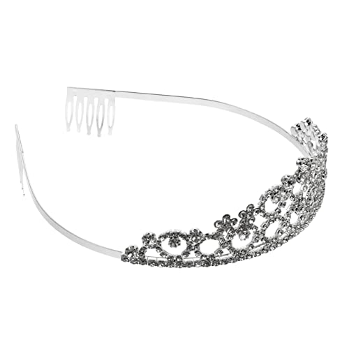 CLISPEED Kristallkrone Damen Strass Haarschmuck Braut Tiara für Hochzeit Geburtstag Party Brautschmuck Elegant Langlebig und Einfach zu Tragen Geeignet für Brautjungfern CLISPEED Kristallkrone Damen Strass Haarschmuck Braut Tiara für Hochzeit Geburtstag Party Brautschmuck Elegant Langlebig und Einfach zu Tragen Geeignet für Brautjungfern von CLISPEED