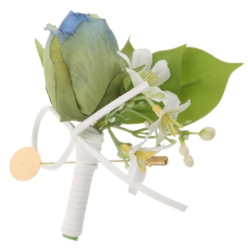 CLISPEED Künstliche Ansteckblume für Trauzeugen Eleganter für Hochzeiten Abschlussfeiern Jubiläen Formelle Anlässe von CLISPEED
