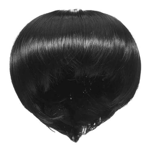 CLISPEED Kurze Bob Perücke mit Natürlichen Bangs Atmungsaktive Synthetische Haare Weiche Polyesterfasern Einfach zu Stylen Modischer Kurzhaarschnitt für Damen Geeignet für Alltag und von CLISPEED