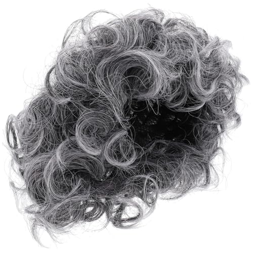 CLISPEED Kurzhaar Perücke für Frauen Synthetische Lockige Old Lady Cosplay Perücke Modisch Geeignet für Kostümparty Bühne Halloween und Verkleidung von CLISPEED