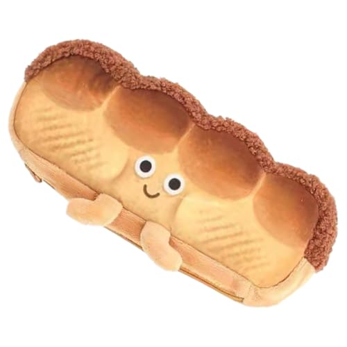 CLISPEED Kuscheliges Großes Federmäppchen mit Reißverschluss Weiche Plüsch Oberfläche Vielseitige Stifttasche für Schüler und Mädchen Geräumige Schreibwaren Aufbewahrung Langlebiges von CLISPEED