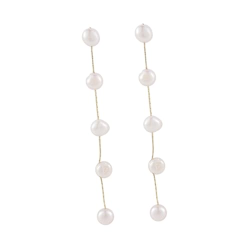 CLISPEED Lange Perlen Dangle Drop Ohrringe Handgefertigt Hochzeitsschmuck Geeignet für Geburtstag Festival Strand und Alltag Stilvolle Vintage Inspirierte Ohrhänger CLISPEED Lange Perlen Dangle Drop Ohrringe Handgefertigt Hochzeitsschmuck Geeignet für Geburtstag Festival Strand und Alltag Stilvolle Vintage Inspirierte Ohrhänger von CLISPEED