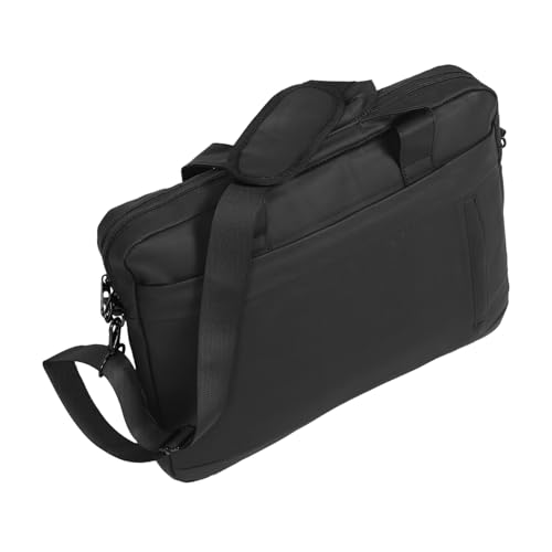 CLISPEED Laptoptasche mit Dickem Stoßfestem Innenfutter Schützende Computertasche für Damen und Herren Vielseitige Umhängetasche für Büro Reisen und Alltag Schwarzes Business Notebook von CLISPEED