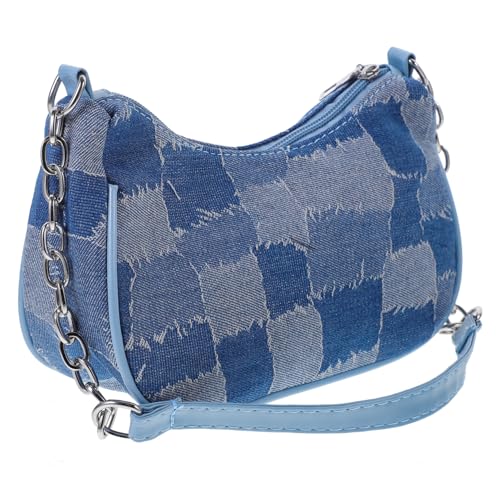 CLISPEED Leichte Damen Umhängetasche mit Kariertem Muster Große Kapazität Modische Schultertasche für Alltag Party und Shopping Vielseitig Verwendbar als für Frauen von CLISPEED