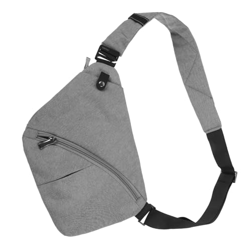 CLISPEED Leichte Herren Cross Chest Bag mit Verstellbarem Schultergurt Diebstahlschutz Umhängetasche für Alltag und Outdoor Kompakte Langlebige Sporttasche mit Reißverschluss für Reise und von CLISPEED