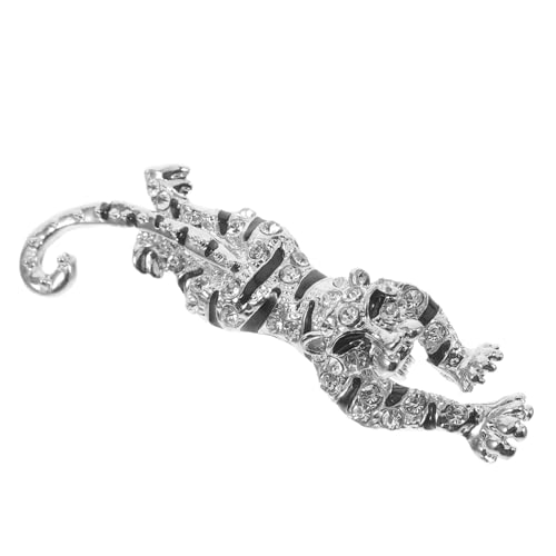 CLISPEED Leopardenbrosche mit Strassbesatz Modischer Ansteckpin für Kleidung Hüte Taschen und Anlässe Vielseitiger Schmuck für Damen und Herren für Besondere von CLISPEED