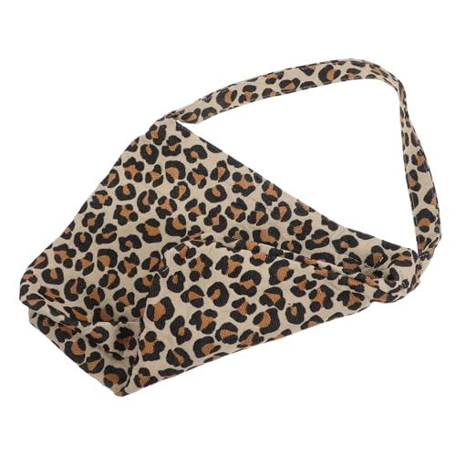 CLISPEED Leopardmuster Umhängetasche Damen Retro Schultertasche Großes Fassungsvermögen Leichtes Gewebe Armpittasche Alltagstasche von CLISPEED