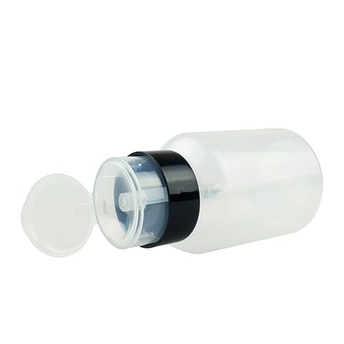 CLISPEED Lockable Nagellackentferner Flasche Kunststoff Pumpspender mit Druckmechanismus für Make Up Entferner und Flüssigkeiten Reisefreundlich von CLISPEED