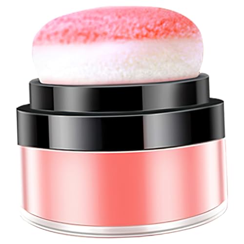 CLISPEED Locker Pudriger mit Make Up Kissen Mattes Hautfreundliches Blush mit Weichem Puderpinsel Fein Pigmentiert Dreidimensionale Gesichtsformung Natürlicher Glow für Frauen von CLISPEED